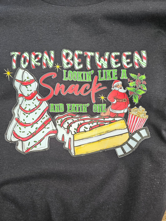 Torn Between Eating a Snack and Looking Like One - Long Sleeve Tee