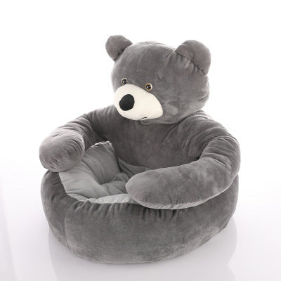 Detachable And Washable Hug Bear Pet Nest Round Shape Keeps Warm And Comfortable