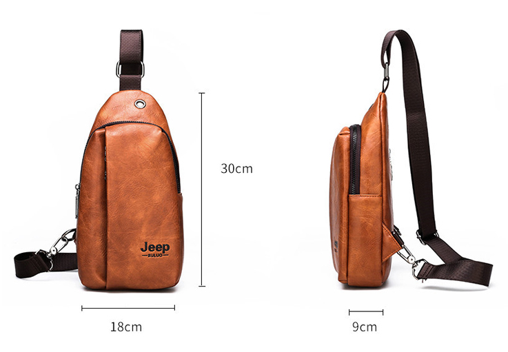 Leather sports running mobile phone bag