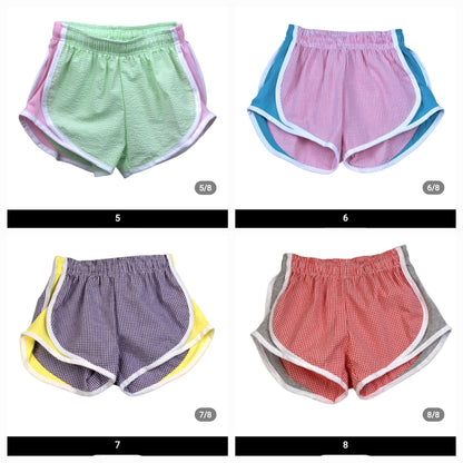 Girls Seersucker Running Shorts **Presale**