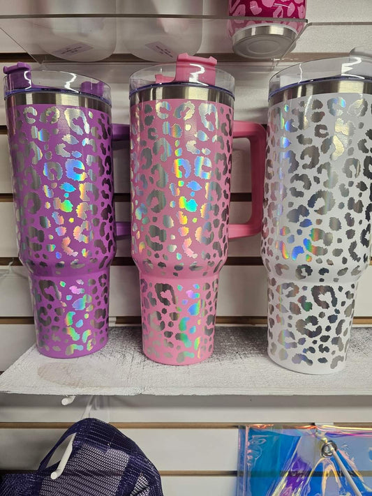 Leopard Print 40 oz Tumblers