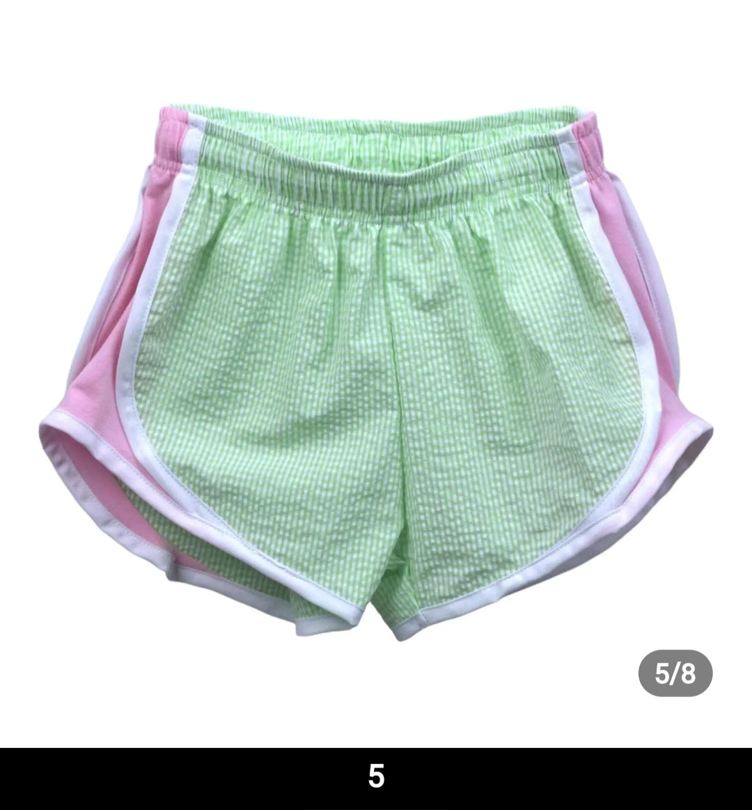 Girls Seersucker Running Shorts **Presale**