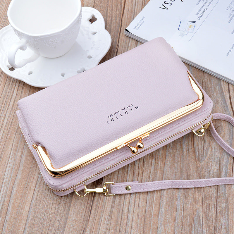 Lock Crossbody Bags Women Shoulder Bag Clutch Ladies Mobile Phone Bag Purse Handbag