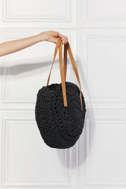 Justin Taylor C'est La Vie Crochet Handbag in Black